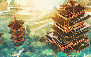 香奈中国风场景商业插画课-2020年12月结课