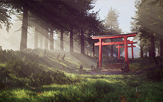 Unreal Engine4 户外森林场景全流程教学（画质高清带素材）