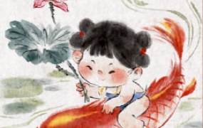 钟小朋友水墨新春主题课2024年【画质一般只有视频】