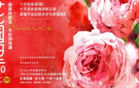 画画的肥龙2023年花园里2.0水彩团练课【画质不错只有视频】