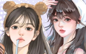 猪咚妮2024三位老师六种画风寒假团练【画质高清有笔刷】