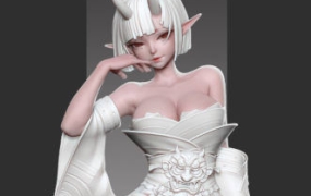 zbrush和服二次元角色案例教学【画质高清只有视频】