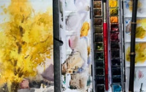 周峰水彩基础班中级班高级班阿妹艺术【画质还可以只有视频】