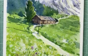 戈雅30老师水彩风景五合一基础+入门+进阶+创作+写生【画质不错有课件】