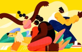 Dinlab扁平插画与思维创作营第8期2023年【画质还可以有大部分素材】