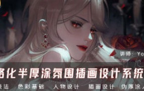 YouKo风格化半厚涂氛围插画设计系统课2024【画质高清只有视频】