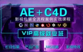 木客教育AE+C4D影视包装设计进阶实训班第2期【画质高清有素材】