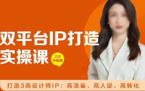 阿萌设计师双平台IP打造实操营【画质高清有资料】