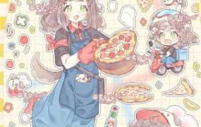 苹安正比+Q版少女原创贴纸团练2025【画质还可以有课件笔刷】