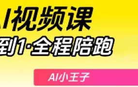 小王子AI视频课2026年结课【画质高清有大部分素材】
