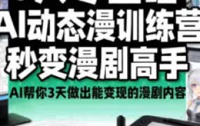 艾鲁猫AI动态漫剧大师班2025【画质不错有部分资料】