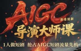 张凯翔AIGC剧情短剧导演大师课2025【画质不错只有视频】