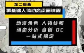 龙二零基础人体动态绘画课2025【画质高清有资料】